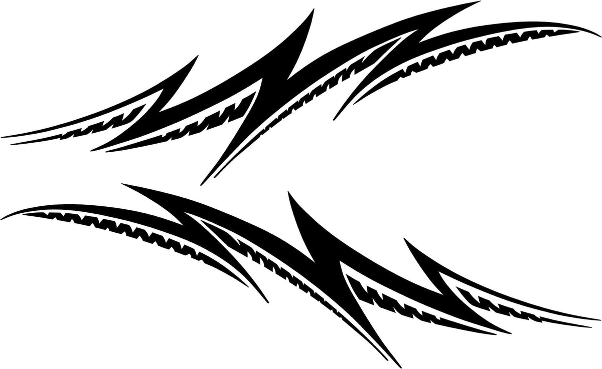 tribal noise vinyl cut decals kit for cars